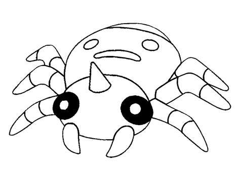 Spinarak Pokemon 1 Coloring Page - Free Printable Coloring Pages for Kids