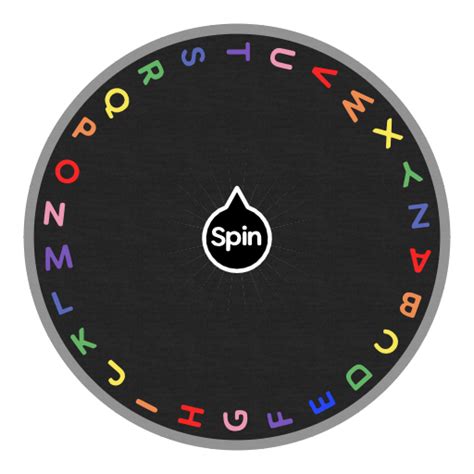 Alphabet Wheel | Spin The Wheel App