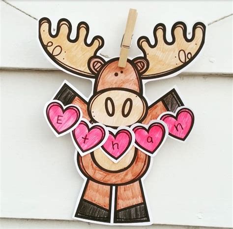 Are you looking for a craft for Valentine's Day? This moose makes an ...