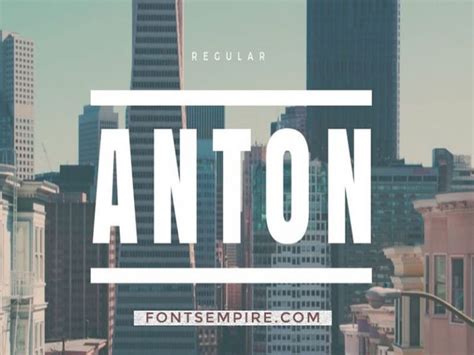 Anton Font Family Free Download - Fonts Empire