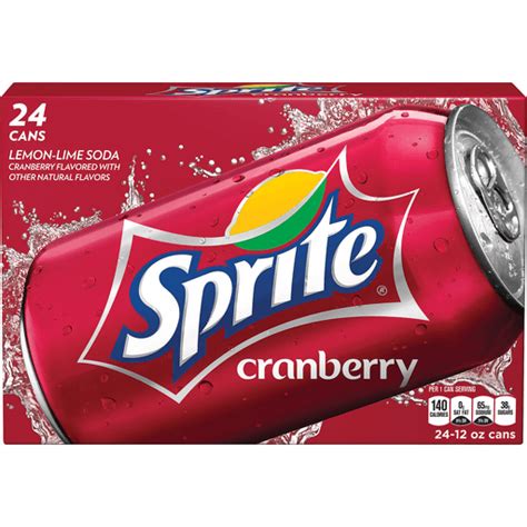 Sprite Cranberry Cans, 12 fl oz, 24 Pack | Soft Drinks | Donelan's ...