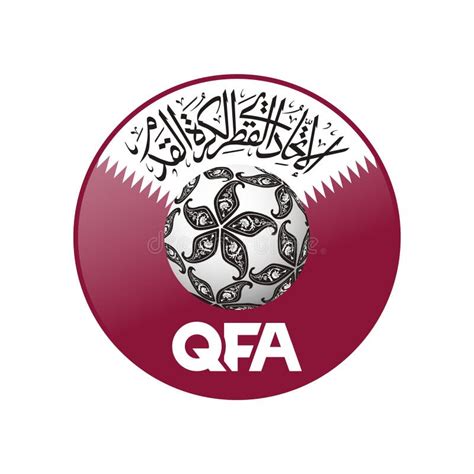 Vector Logo of the Qatar National Football Team Editorial Stock Image - Illustration of stamp ...