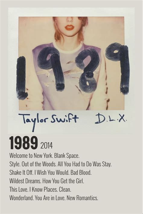 Taylor Swift 1989 Album Cover Template