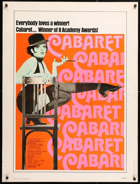 Cabaret Movie Poster 1974 RI | Cabaret, Movie posters vintage, Vintage movies