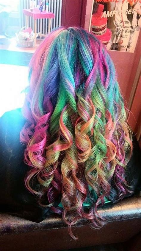 16 Insanely Gorgeous Rainbow Hair Looks That You Will Immediately Want | Rainbow hair, Pretty ...