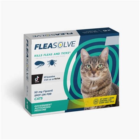 Fleasolve® Spot-On Cat Vet Strength Flea & Tick Treatment