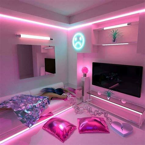 Pin By Sparkle Baby Boy On Neon Room Room Decor Bedroom | Neon bedroom, Neon room, Barbie room