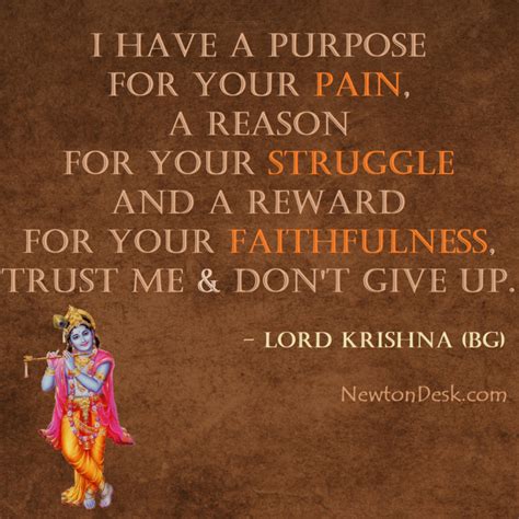 I Have A Purpose For Your Pain Struggle & Faith | Lord Krishna Quotation | Krishna quotes, Geeta ...