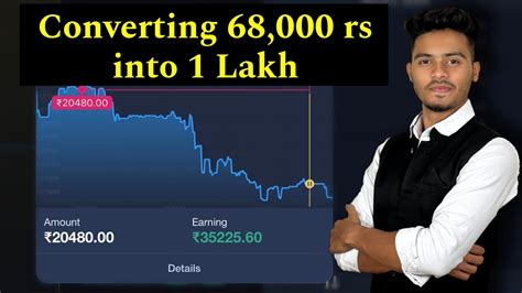 Converting 68,000 rs into 1 Lakh rs in 5 Minutes 📊 - YouTube