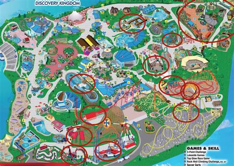 Six Flags Discovery Kingdom Map - Maps Model Online