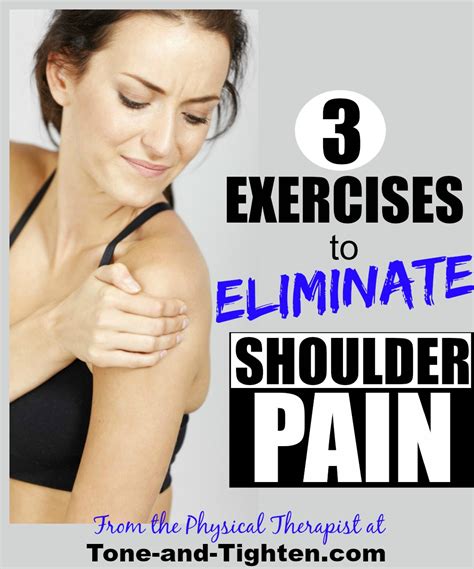 3 Exercises to eliminate shoulder pain | Tone and Tighten