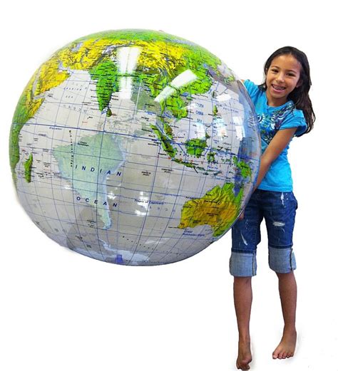 36" Clear Inflatable Globe | Outdoor Play Toys | Learning toys for ...