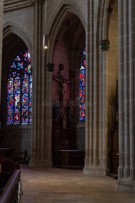 Catholic church nave stock image. Image of column, architecture - 119861523