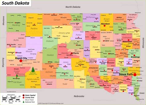 Map Of South Dakota Counties - Map Pasco County