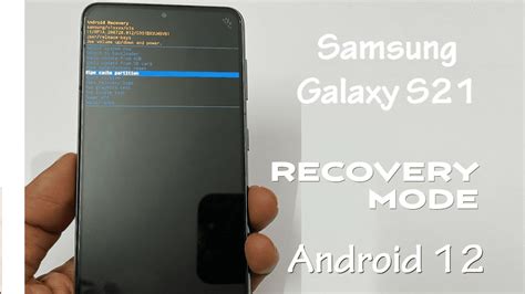 Samsung Galaxy S21/ S21 Plus /S21 FE : Enter into Recovery mode, Wipe cache partition - Android ...