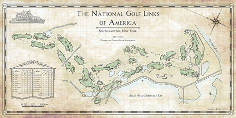 Course map of NGLA - Credit: Keith Cutten | Golf design, Golf, Vintage golf