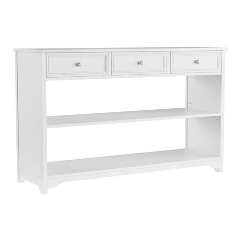 Home Decorators Collection Oxford White Storage Console Table-2914510410 - The Home Depot