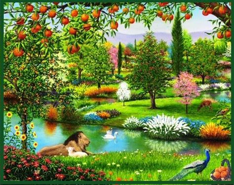 The Garden of Eden – Genesis 2 and 3 | Bible garden, Paradise pictures ...