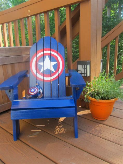 Half Finished House: DIY Captain America Chair Adirondack Chairs Porch ...