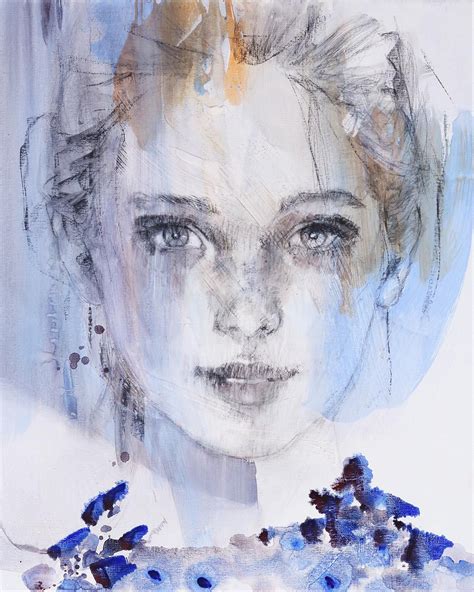 Absolute Art Gallery : Christine Comyn Watercolor Portraits, Portrait Drawing, Abstract ...