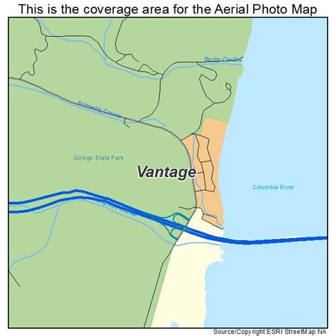 Aerial Photography Map of Vantage, WA Washington