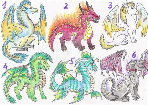 Elemental dragons-CLOSED by Drerika on DeviantArt