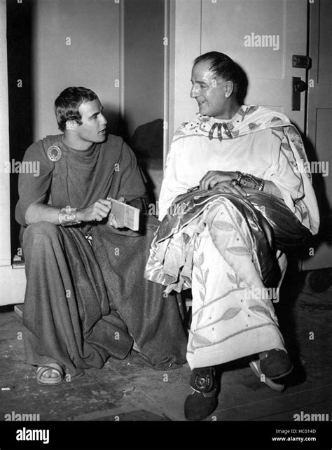 JULIUS CAESAR, Louis Calhern, Marlon Brando, 1953 Stock Photo - Alamy