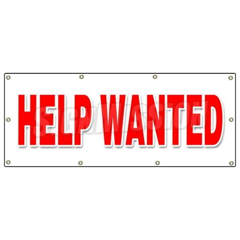 48"x120" HELP WANTED BANNER SIGN now hiring interview application job position - Walmart.com ...