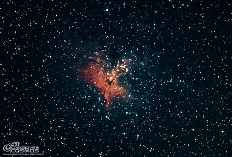 Messier 16 - The Eagle Nebula and the Pillars of Creation in the Hubble Palette — Cosgrove's Cosmos