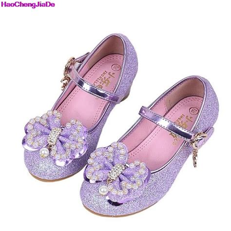 Aliexpress.com : Buy HaoChengJiaDe Children Princess Glitter Shoes Kids Girls Wedding Shoes ...