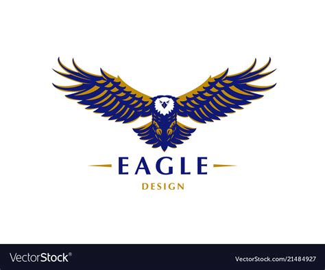 Flying eagle Royalty Free Vector Image - VectorStock