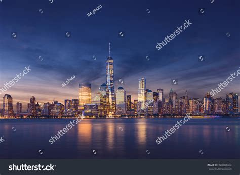 20,218 New york night panorama Images, Stock Photos & Vectors ...