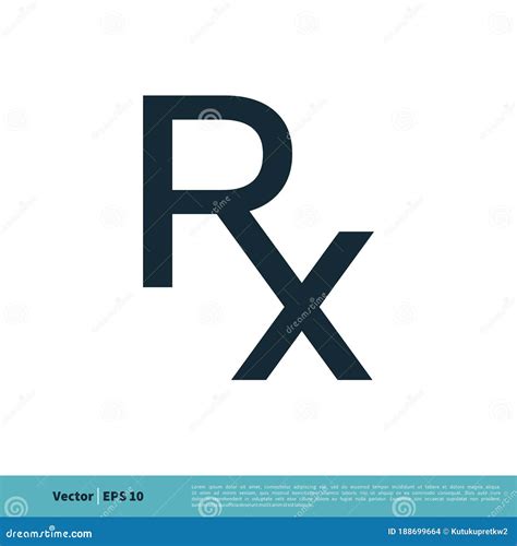 RX Letter Medical Icon Vector Logo Template Illustration Design. Vector EPS 10 Stock Vector ...