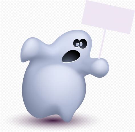 Fat Halloween Ghost Illustration Cartoon PNG Image | Citypng