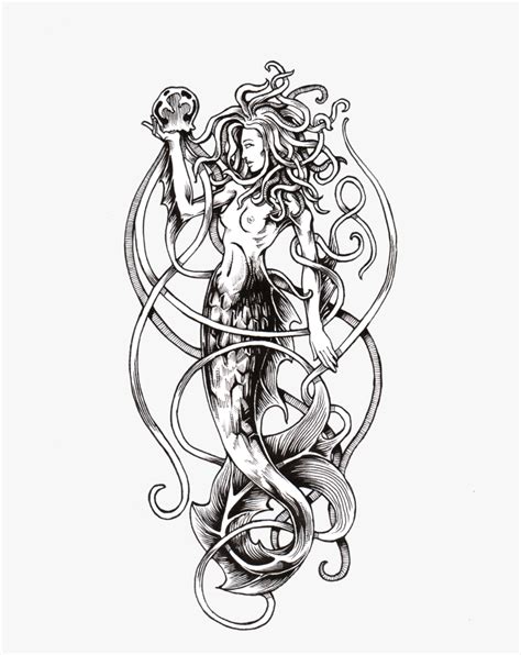 Clip Art Sirens Greek Mythology Google - Evil Siren Tattoo, HD Png Download , Transparent Png ...