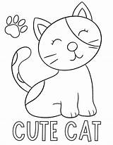 30 Free Printable Cat Coloring Pages  Kitten sketch template