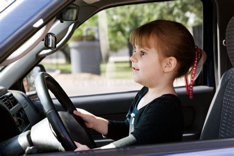 A Girl Driving A Car Stock Photography - Image: 5025492