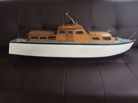 Vintage 1960s Maycraft Mercury Large 38" Wooden Radio Remote Control Boat R/C | Remote control ...