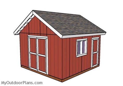 14x14 Shed Plans | PDF Download | MyOutdoorPlans