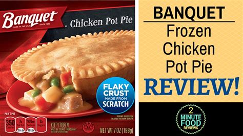 Banquet Frozen Chicken Pot Pie Review - 2 Minute Food Reviews - YouTube