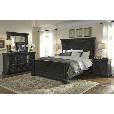 at HOME Caldwell 4 Piece King Bedroom Set in Dark Expresso | NFM