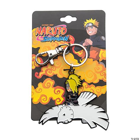 Naruto Shippuden Deidara On Clay Bird Enamel Pendant Keychain | Oriental Trading