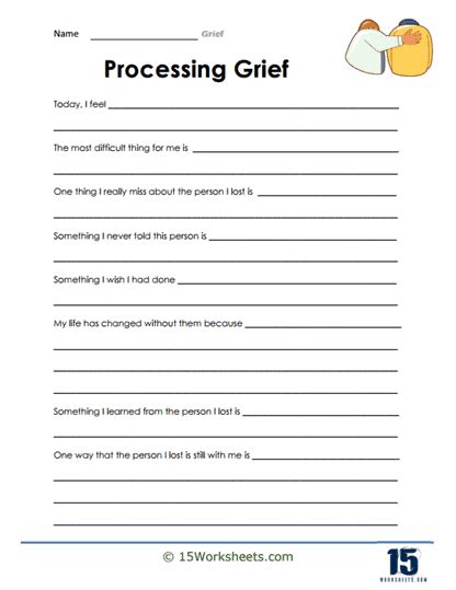 Printable Grief Worksheets - prntbl.concejomunicipaldechinu.gov.co