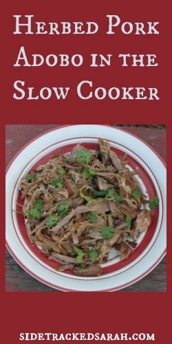 Slow Cooker Pork Adobo | Sidetracked Sarah