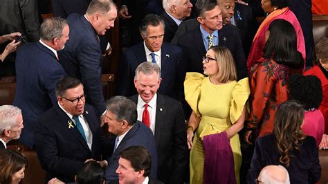 Kyrsten Sinema’s yellow dress at SOTU sparks hot takes across Twitter: 'Skinned Big Bird for her ...