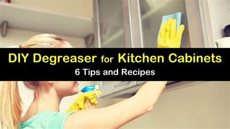 6 DIY Degreaser Recipes for Kitchen Cabinets