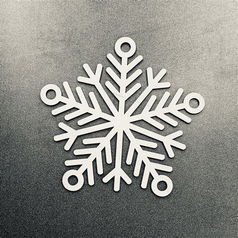 Laser Cut Hanging Snowflake SVG File Free Download - 3axis.co