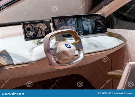 BMW INEXT Electric Crossover Car Editorial Photo - Image of inside ...