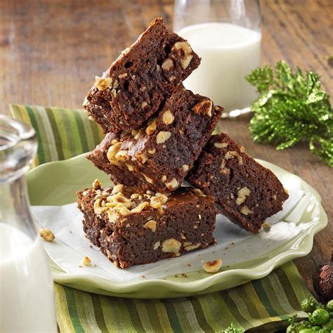 Chocolate Hazelnut Brownies Recipe | Taste of Home