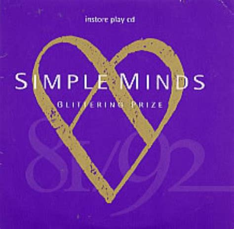 Simple Minds Glittering Prize UK Promo CD album (CDLP) (10981)